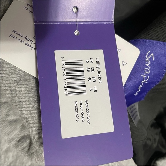 Seraphine Women's Khaki 4 in 1 Maternity postpatrum Parka Size 6 Comfy - Picture 6 of 16